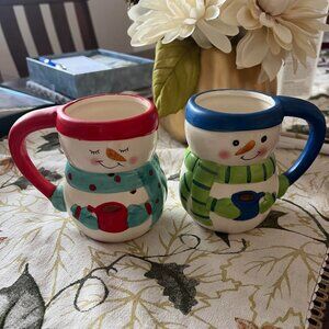 Snowman Mug Duo